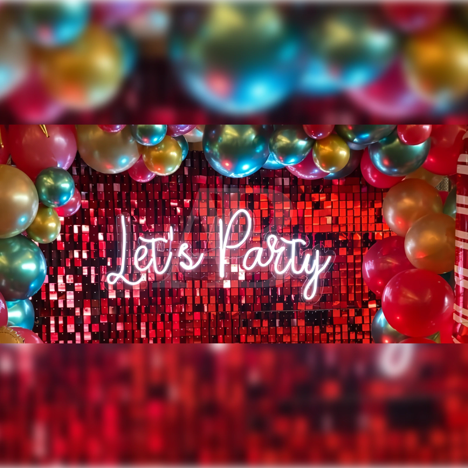 LETRERO Let's Party
